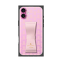 プレミアムスクエアケース LANVIN en Bleu - STAND & RING RIBBON［ LANVIN en Bleu - Monogram - Pink ］