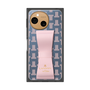 プレミアムスクエアケース LANVIN en Bleu - STAND & RING RIBBON［ LANVIN en Bleu - Monogram - Pink ］