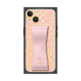 プレミアムスクエアケース LANVIN en Bleu - STAND & RING RIBBON［ LANVIN en Bleu - Logo Pattern - Pink ］