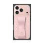 プレミアムスクエアケース LANVIN en Bleu - STAND & RING RIBBON［ LANVIN en Bleu - Logo Pattern - Pink ］