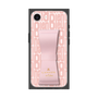 プレミアムスクエアケース LANVIN en Bleu - STAND & RING RIBBON［ LANVIN en Bleu - Logo Pattern - Pink ］