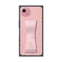 プレミアムスクエアケース LANVIN en Bleu - STAND & RING RIBBON［ LANVIN en Bleu - Logo Pattern - Pink ］