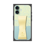 プレミアムスクエアケース LANVIN en Bleu - STAND & RING RIBBON［ LANVIN en Bleu - Lace - Yellow ］