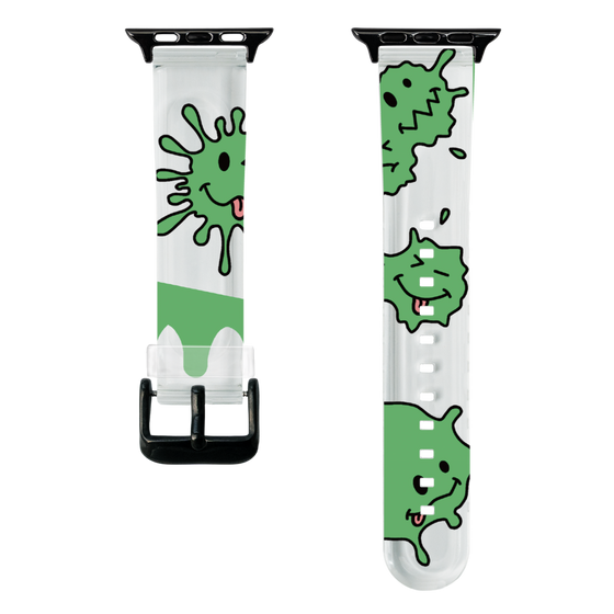 スマートウォッチクリアバンド［ PAINTING SMILE Green ］