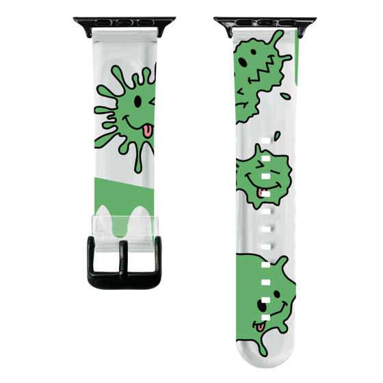 スマートウォッチクリアバンド［ PAINTING SMILE Green ］