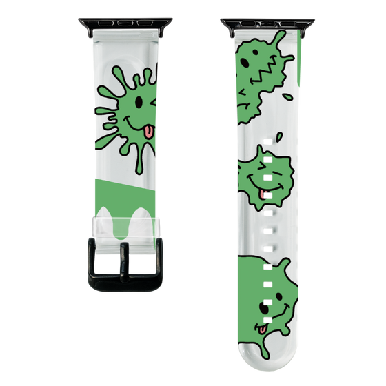 スマートウォッチクリアバンド［ PAINTING SMILE Green ］