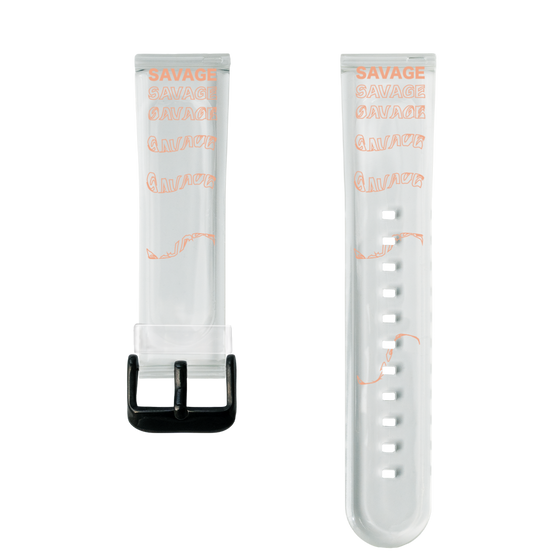 スマートウォッチクリアバンド［ SAVAGE Orange ］