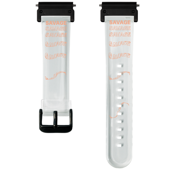 スマートウォッチクリアバンド［ SAVAGE Orange ］