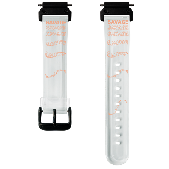 スマートウォッチクリアバンド［ SAVAGE Orange ］