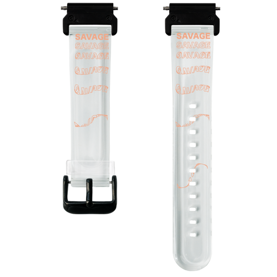 スマートウォッチクリアバンド［ SAVAGE Orange ］