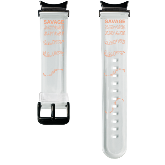 スマートウォッチクリアバンド［ SAVAGE Orange ］