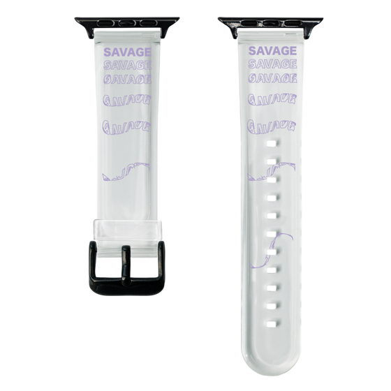 スマートウォッチクリアバンド［ SAVAGE Purple ］