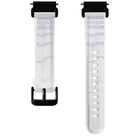 スマートウォッチクリアバンド［ SAVAGE Purple ］