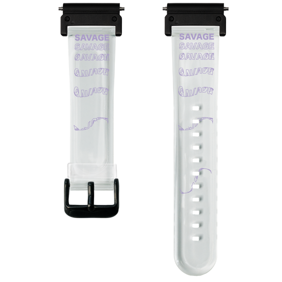 スマートウォッチクリアバンド［ SAVAGE Purple ］