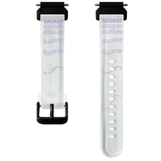 スマートウォッチクリアバンド［ SAVAGE Purple ］