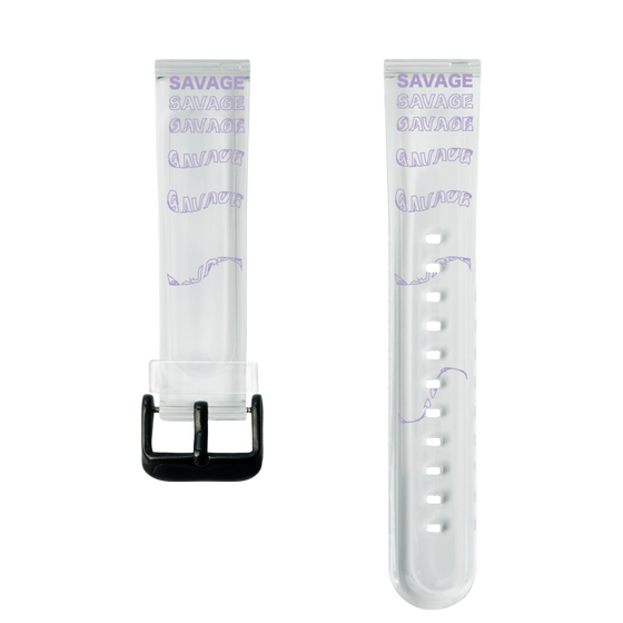 スマートウォッチクリアバンド［ SAVAGE Purple ］