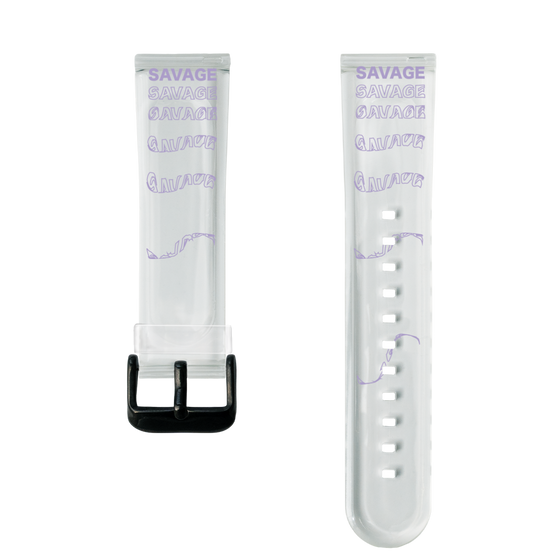 スマートウォッチクリアバンド［ SAVAGE Purple ］