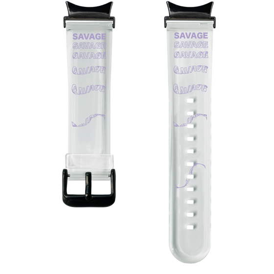 スマートウォッチクリアバンド［ SAVAGE Purple ］