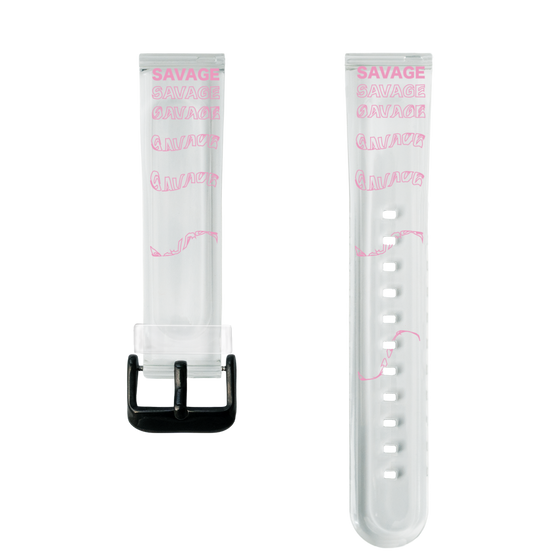 スマートウォッチクリアバンド［ SAVAGE Pink ］