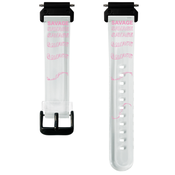 スマートウォッチクリアバンド［ SAVAGE Pink ］