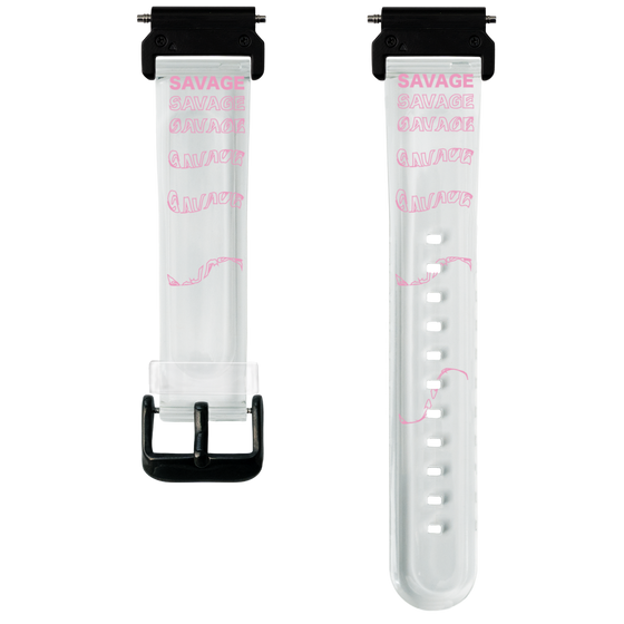 スマートウォッチクリアバンド［ SAVAGE Pink ］