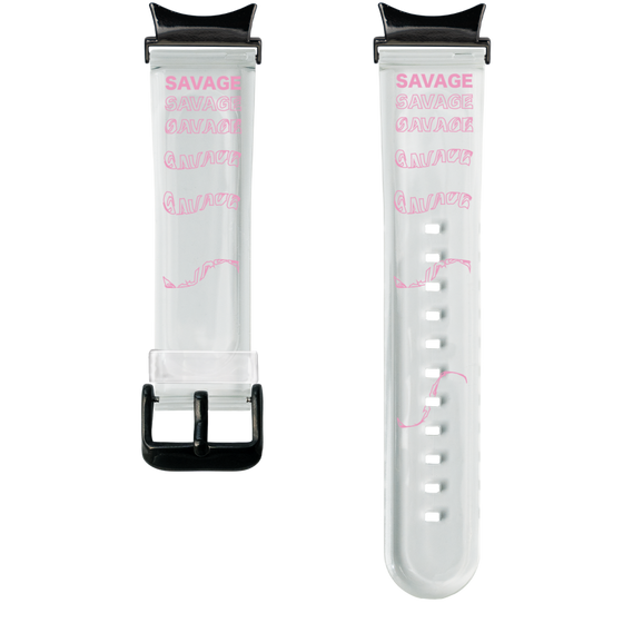 スマートウォッチクリアバンド［ SAVAGE Pink ］