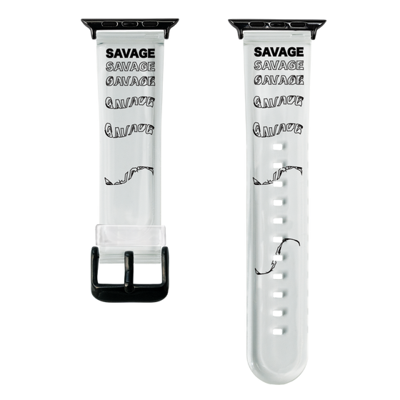 スマートウォッチクリアバンド［ SAVAGE Black ］