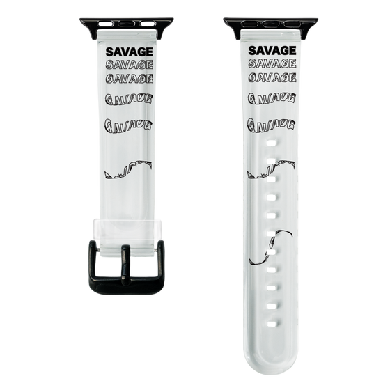 スマートウォッチクリアバンド［ SAVAGE Black ］