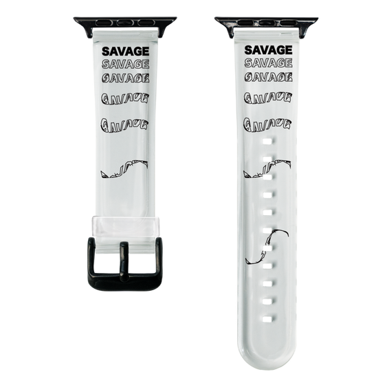 スマートウォッチクリアバンド［ SAVAGE Black ］