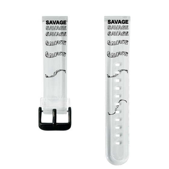 スマートウォッチクリアバンド［ SAVAGE Black ］