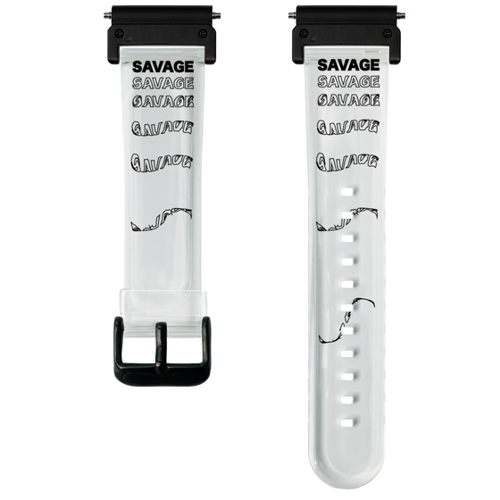 スマートウォッチクリアバンド［ SAVAGE Black ］
