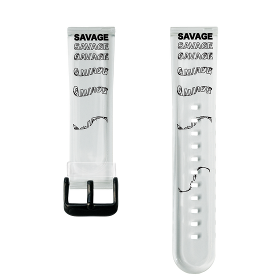 スマートウォッチクリアバンド［ SAVAGE Black ］