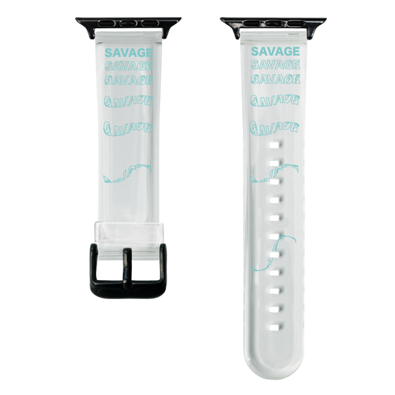スマートウォッチクリアバンド［ SAVAGE Blue ］