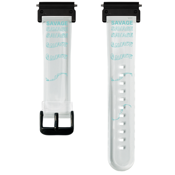 スマートウォッチクリアバンド［ SAVAGE Blue ］