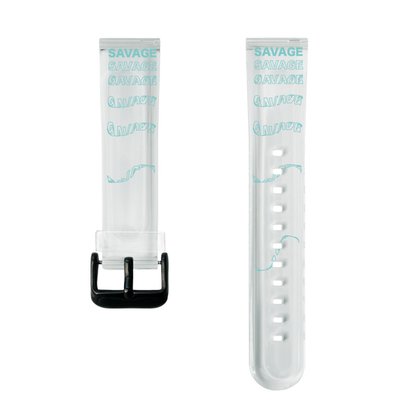 スマートウォッチクリアバンド［ SAVAGE Blue ］
