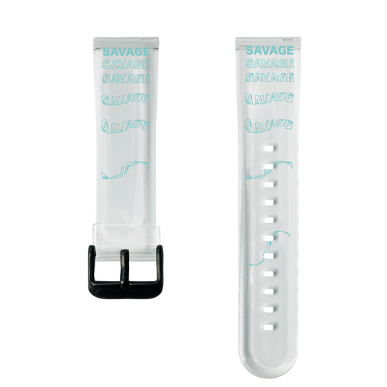 スマートウォッチクリアバンド［ SAVAGE Blue ］
