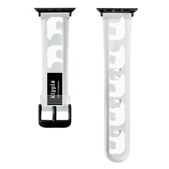 スマートウォッチクリアバンド［ kippis® - Jaakarhu - シロクマ ］