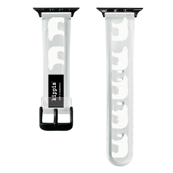 スマートウォッチクリアバンド［ kippis® - Jaakarhu - シロクマ ］