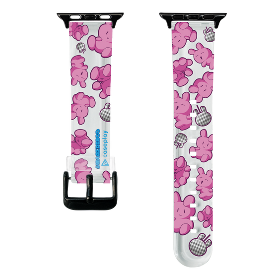 スマートウォッチクリアバンド［ オリジナル - うさぎディスコ ］