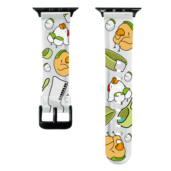 スマートウォッチクリアバンド［ オリジナル - とりサウナ ］