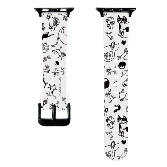 スマートウォッチクリアバンド［ おかべてつろう - おでかけ日和 ］