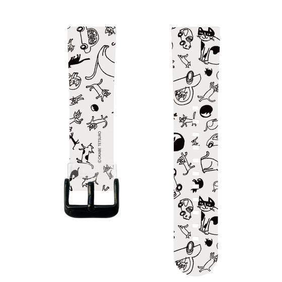 スマートウォッチクリアバンド［ おかべてつろう - おでかけ日和 ］