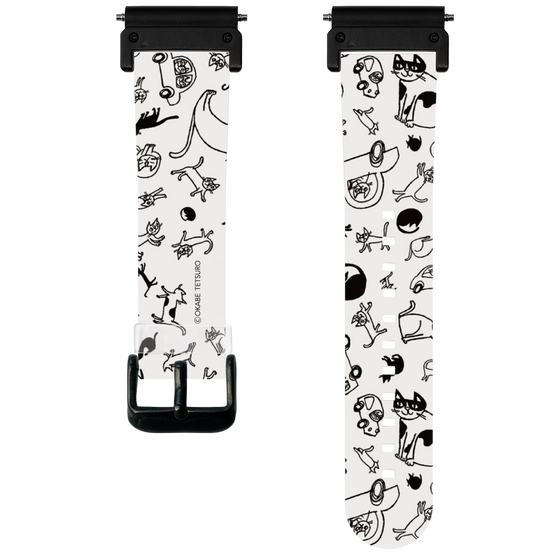 スマートウォッチクリアバンド［ おかべてつろう - おでかけ日和 ］