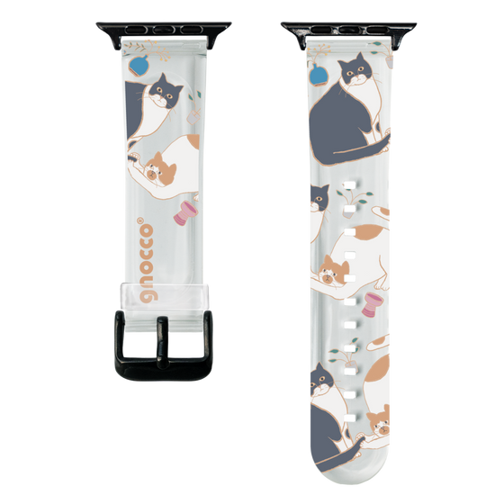 スマートウォッチクリアバンド［ gnocco - しっぽあそび ］