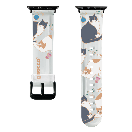 スマートウォッチクリアバンド［ gnocco - しっぽあそび ］