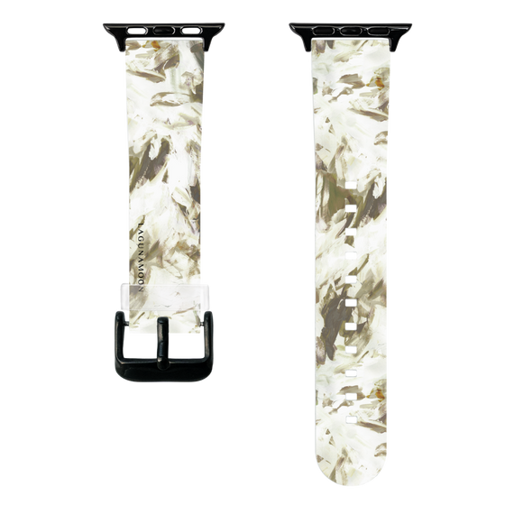 スマートウォッチクリアバンド［ LAGUNAMOON - ペイント - Khaki ］