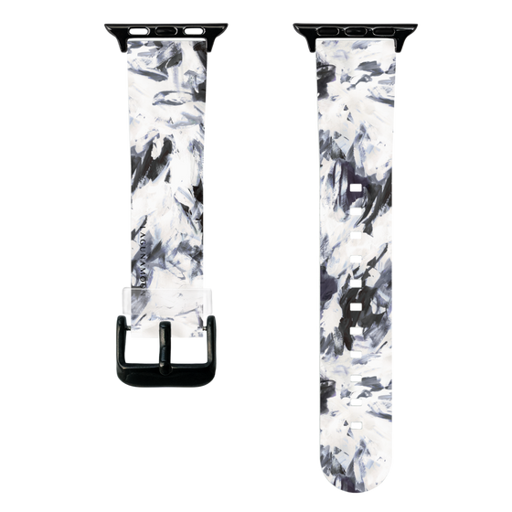 スマートウォッチクリアバンド［ LAGUNAMOON - ペイント - Navy ］