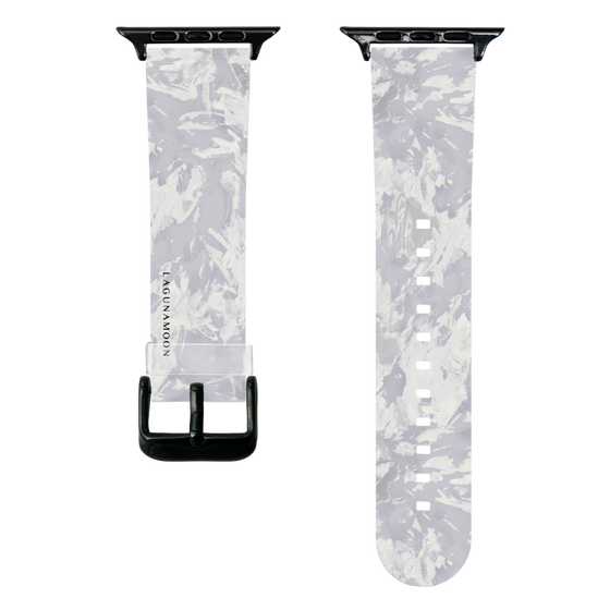 スマートウォッチクリアバンド［ LAGUNAMOON - ペイント -Purple ］