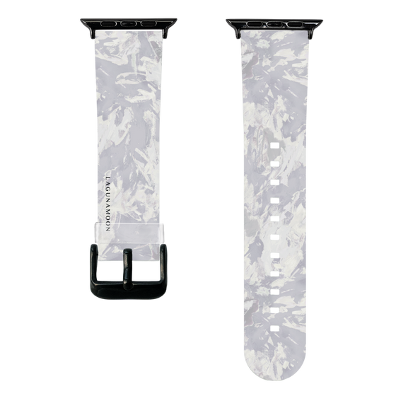 スマートウォッチクリアバンド［ LAGUNAMOON - ペイント -Purple ］