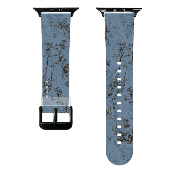 スマートウォッチクリアバンド［ LAGUNAMOON - ボタニカル - Blue ］